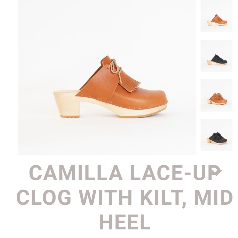 In Search Of Bryr Camilla mid heel clogs size 36